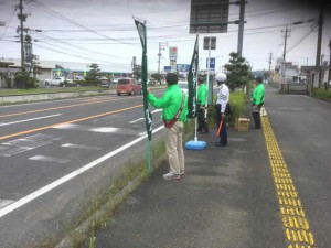 春の交通安全街頭活動報告（杵築RC）