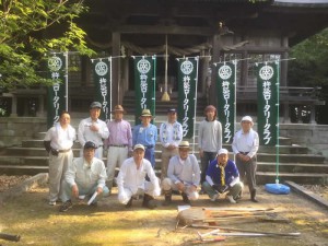 青筵神社清掃活動について