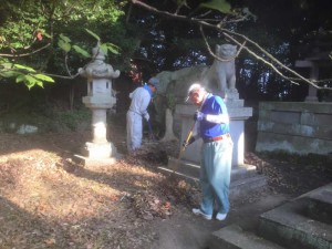 青筵神社清掃活動について