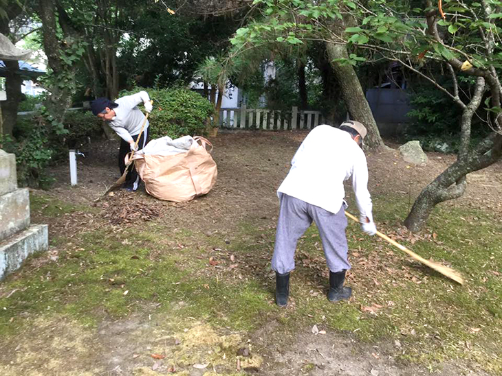 2016年夏 青筵(せいえん)神社早朝清掃活動の報告