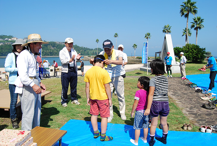 一緒に汗を流そう「親子ふれあいの集い」（天草中央RC／地区補助金事業）