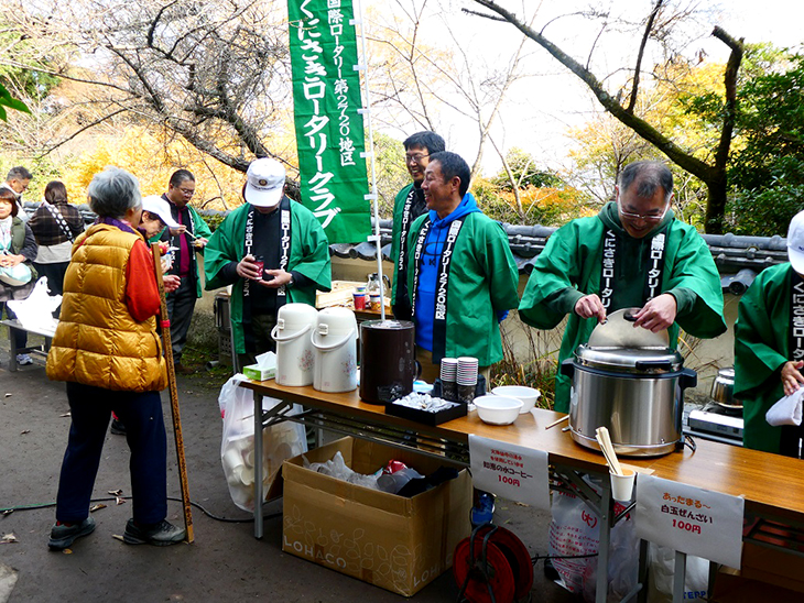 ロータリーデイ　六郷満山開山1300年祭　文殊仙寺秋の大祭　お接待ボランティア（くにさきRC）