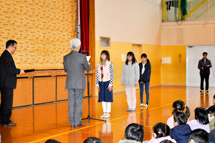 令和元年度第7回日出町小中学校善行表彰（日出RC）