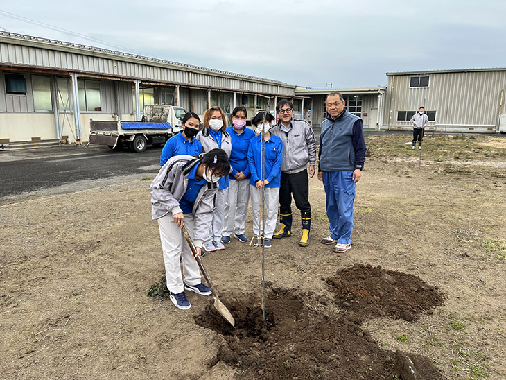 ミャンマー人実習生との植樹交流会（大分キャピタルOliOliロータリー衛星クラブ）