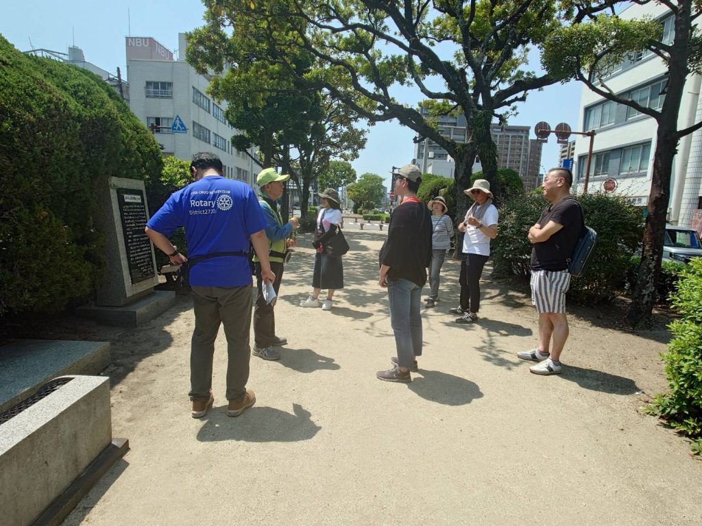 ロータリー財団　大分市の歴史散策ウォーキング