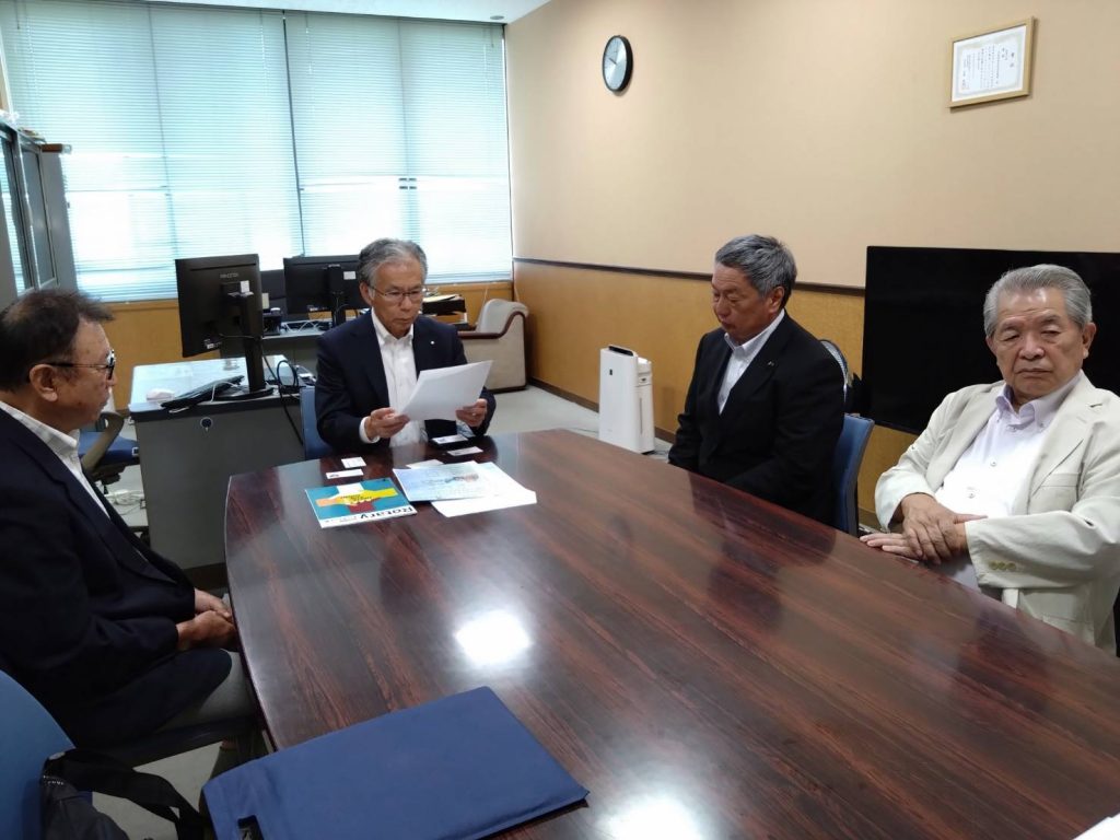 由布市長・保健所長表敬訪問（湯布院RC）