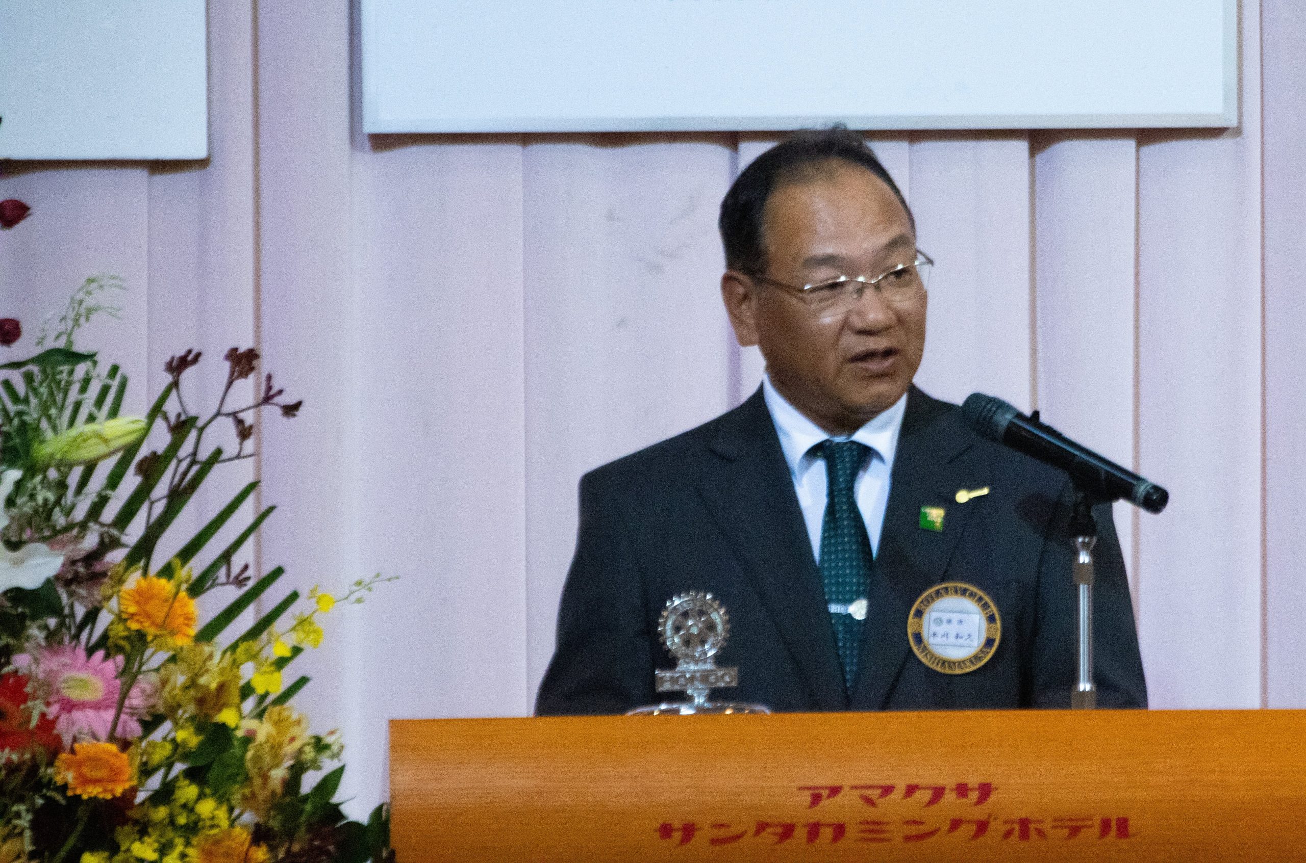 藤田千克由ガバナー公式訪問 5クラブ合同例会開催