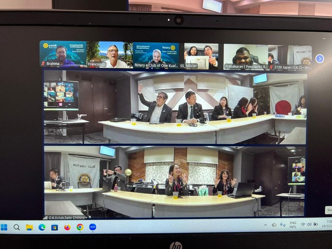 マレーシアワンクアラルンプールロータリーEクラブとの友好協定締結